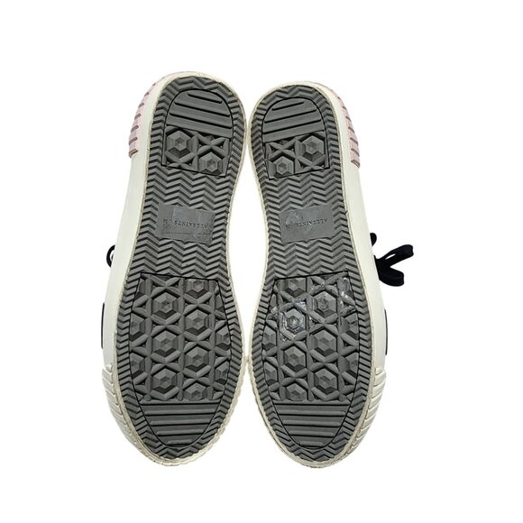 Allsaints Jackie Platform Black Canvas Sneakers Size 9 US Womens Wf00302Z - Picture 5 of 10